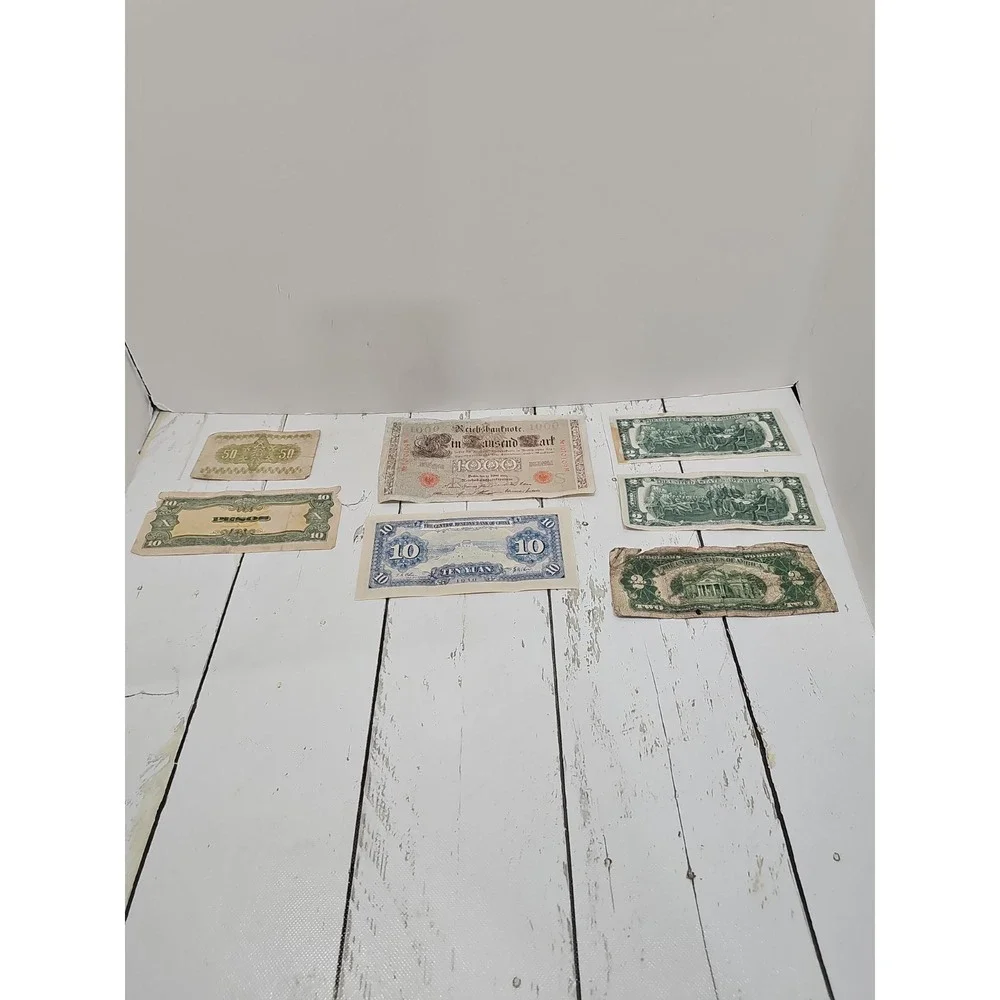 Lot Of Miscellaneous Bank Notes Early 1900s - Mid 1900s